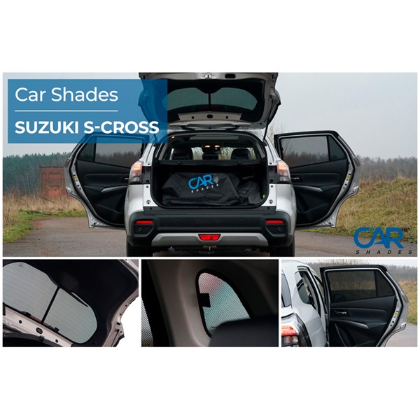 Solskydd Suzuki S-Cross 5 doors, Bak Car shades PV SZSCR5B Car Shades Solskydd Suzuki S-Cross 5 doors, Bak Car shades PV SZSCR5B Car Shades
