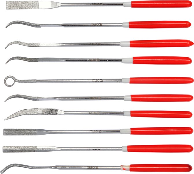 Diamantnålfilset 10 st 3x140x25, Universal Yato YT-6145 Yato Diamantnålfilset 10 st 3x140x25, Universal Yato YT-6145 Yato