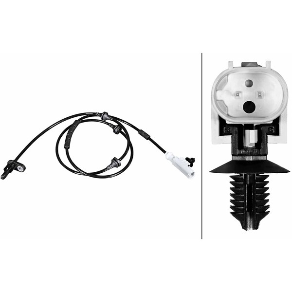 ABS-givare, Sensor, hjulvarvtal, Framaxel, Höger, Vänster Hella 6 HELLA ABS-givare, Sensor, hjulvarvtal, Framaxel, Höger, Vänster Hella 6 HELLA
