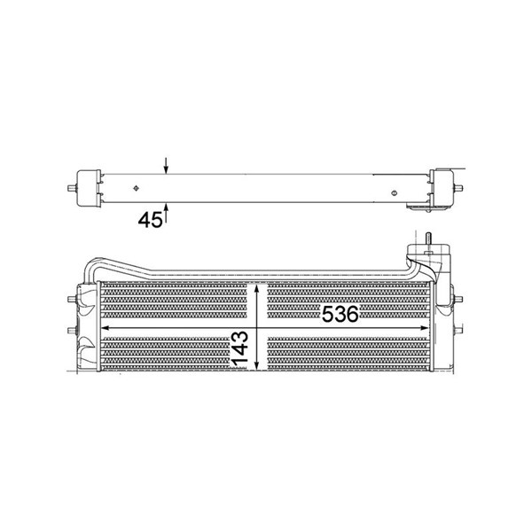 Oljekylare, motor Mahle CLC 110 000P MAHLE Oljekylare, motor Mahle CLC 110 000P MAHLE