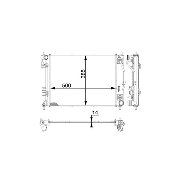 Kylare, motorkylning Mahle CR 1972 000P MAHLE