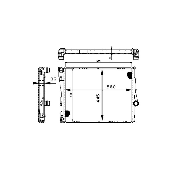 Kylare, motorkylning Mahle CR 455 000S MAHLE
