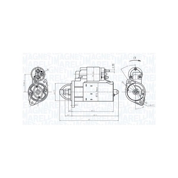 Startmotor 12V Magneti marelli 063721172010 MAGNETI MARELLI Startmotor 12V Magneti marelli 063721172010 MAGNETI MARELLI