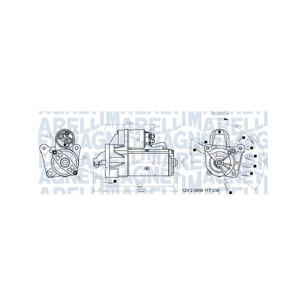 Startmotor 12V Magneti marelli 063721193010 MAGNETI MARELLI Startmotor 12V Magneti marelli 063721193010 MAGNETI MARELLI