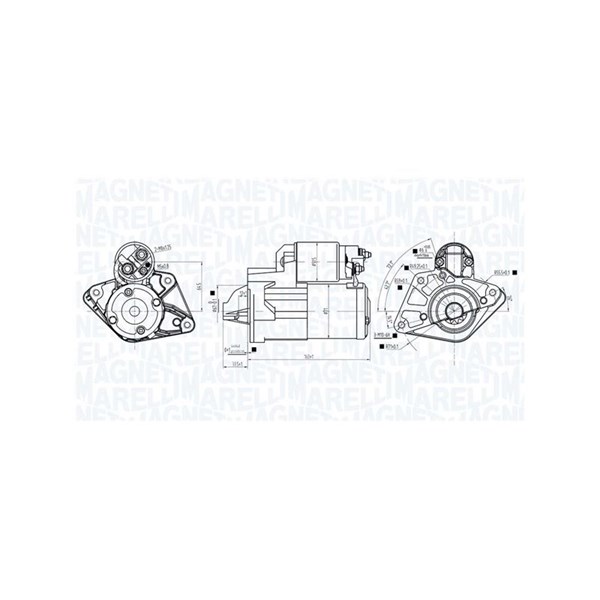 Startmotor 12V Magneti marelli 063726278010 MAGNETI MARELLI