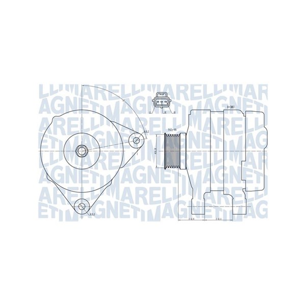 Generator 14V 150A Magneti marelli 063731834010 MAGNETI MARELLI