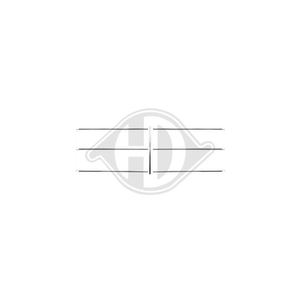 Prydnads- / Skyddslistsats, kylargaller Diederichs 1611044 DIEDERICHS
