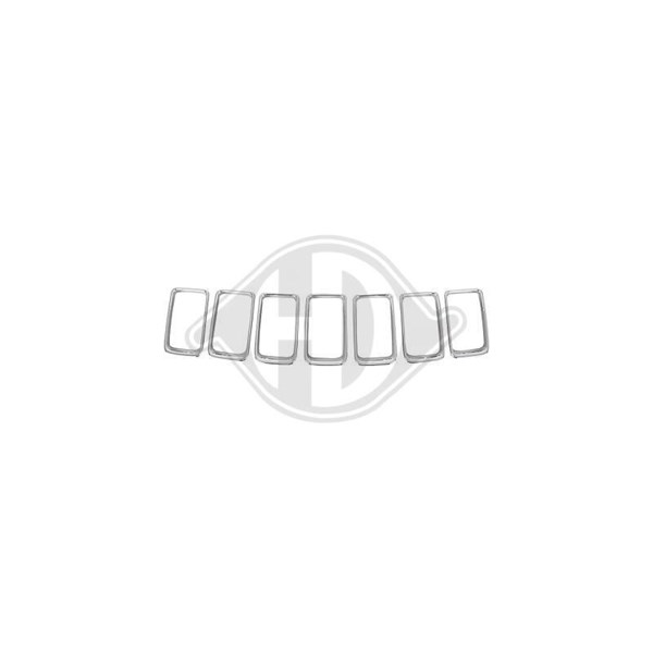 Prydnads- / Skyddslistsats, kylargaller Diederichs 2613141 DIEDERICHS