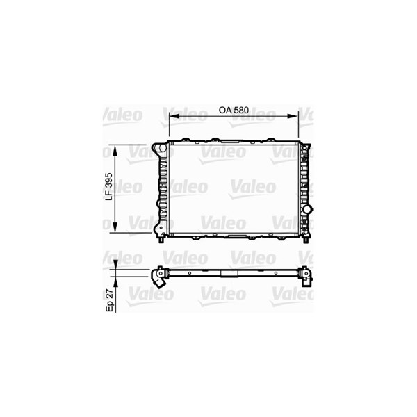 Kylare, motorkylning Valeo 732248 VALEO
