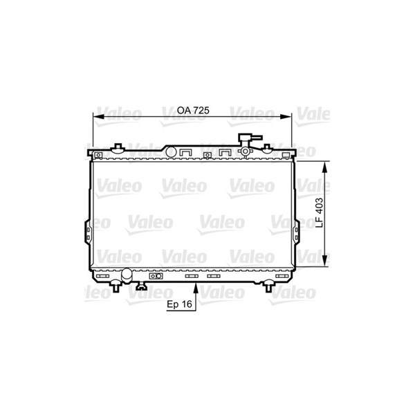 Kylare, motorkylning Valeo 734259 VALEO