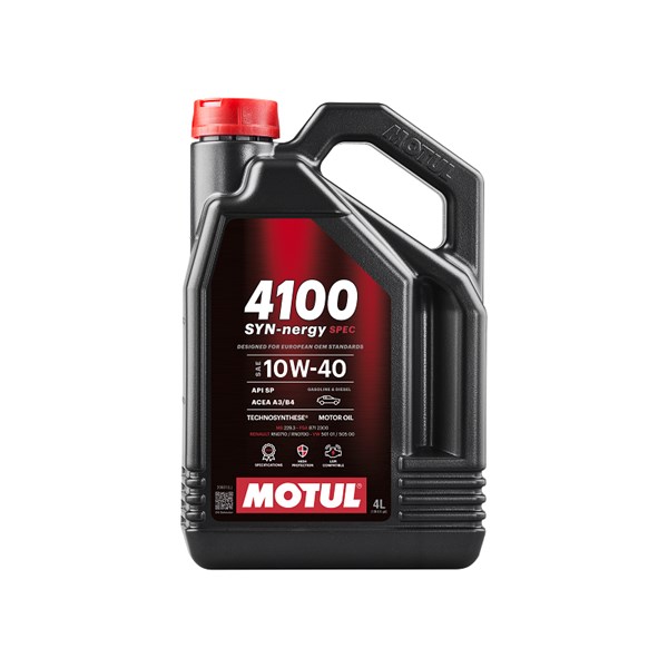 Motorolja 4100 Syn-Nergy Spec 10W-40 A3/B4, 4L Motul 112891 MOTUL
