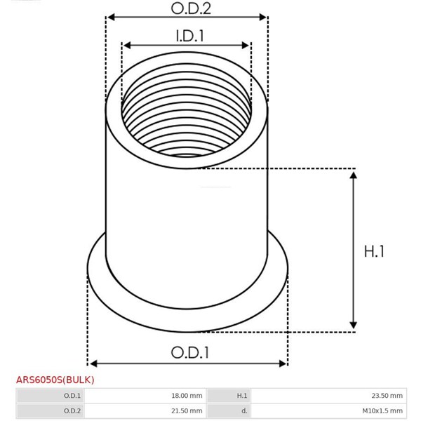 Reparationssats, generator As-pl ARS6050S(BULK) AS-PL