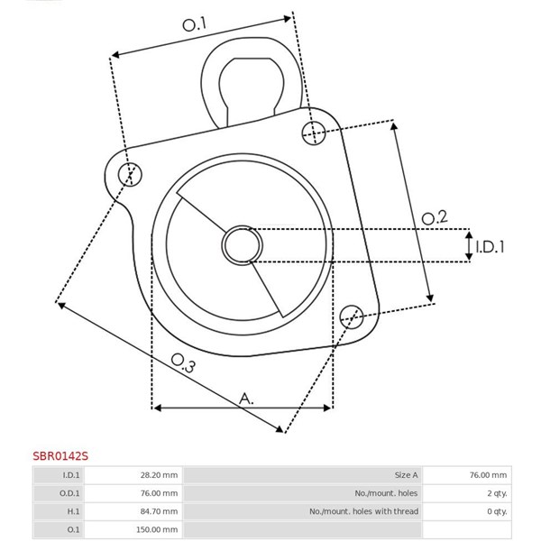 Övre lock, förgasare As-pl SBR0142S AS-PL