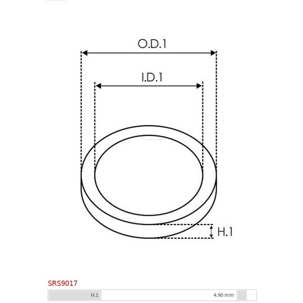 Reparationssats, generator As-pl SRS9017 AS-PL