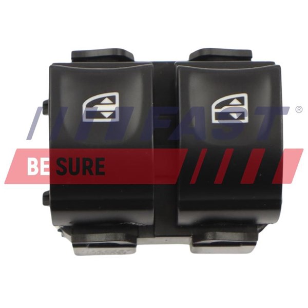 Brytare, fönsterhiss 12V, Förarsida Fast FT82260 FAST Brytare, fönsterhiss 12V, Förarsida Fast FT82260 FAST
