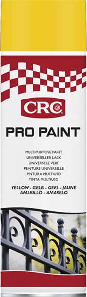 Sprayfärg CRC Pro Paint Yellow aerosol, 500 ml Crc 33128 CRC Sprayfärg CRC Pro Paint Yellow aerosol, 500 ml Crc 33128 CRC
