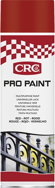 Sprayfärg CRC Pro Paint Red aerosol, 500 ml, Universal Crc 33131 CRC
