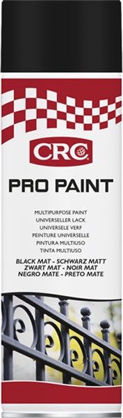 Sprayfärg CRC Pro Paint Black Matt aerosol, 500 ml Crc 33138 CRC Sprayfärg CRC Pro Paint Black Matt aerosol, 500 ml Crc 33138 CRC