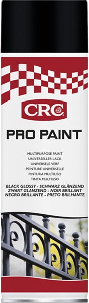 Sprayfärg CRC Pro Paint Black Glossy aerosol, 500 ml Crc 33139 CRC