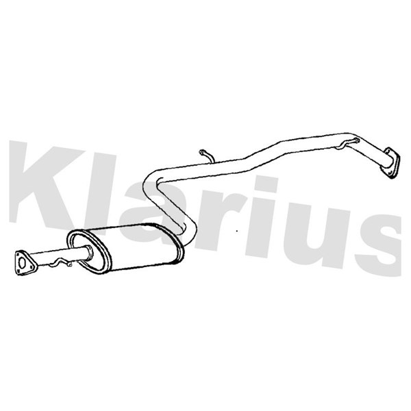 Mittenljuddämpare, Universal Klarius 211254 Klarius