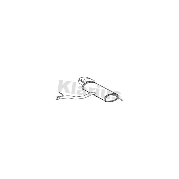 Bakre ljuddämpare, Universal Klarius 221789 Klarius Bakre ljuddämpare, Universal Klarius 221789 Klarius