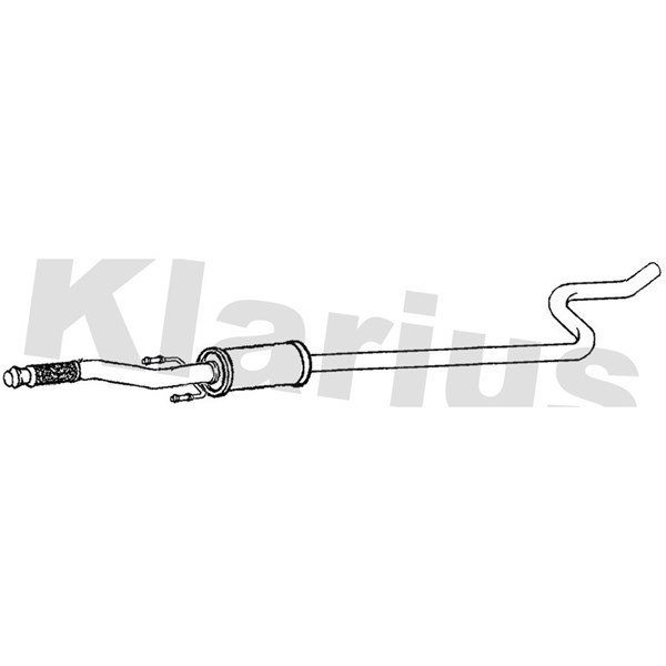 Mittenljuddämpare Klarius 270938 Klarius Mittenljuddämpare Klarius 270938 Klarius