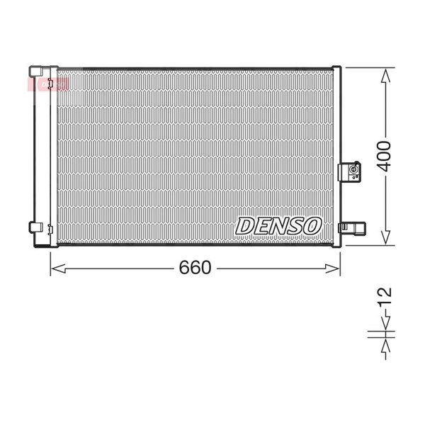 Kondensor, klimatanläggning Denso DCN05037 DENSO