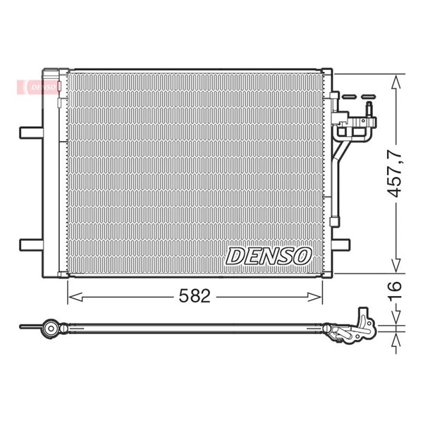 Kondensor, klimatanläggning Denso DCN10056 DENSO