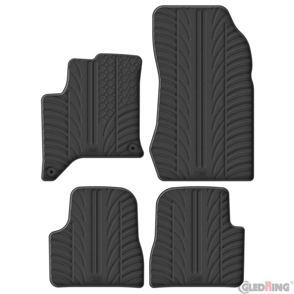 Gummimatta, kupé Lancia Ypsilon (L21) MHEV 2024-, Fram eller bak  GledRing