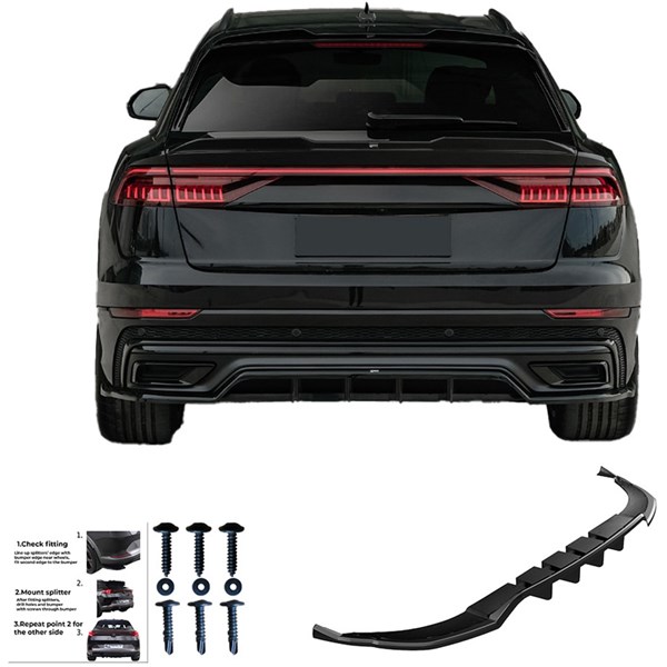 Bakre stötfångarkjol Audi Q8 S-Line MK1 2018-2023 Oneway OW RS110 OneWay Bakre stötfångarkjol Audi Q8 S-Line MK1 2018-2023 Oneway OW RS110 OneWay