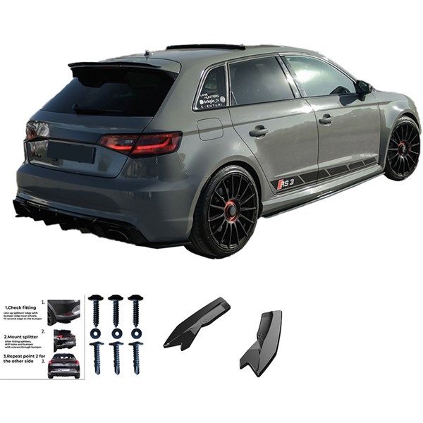 Bakre Sido Diffusorer Audi RS3 8V SB 2015-2016 Oneway OW RS11046 OneWay