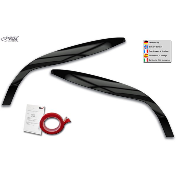 Strålkastarspoiler Renault Megane III 2008-2015 Rdx racedesign RD RDX Racedesign