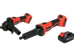 Slipmaskin set rak- och vinkelslip 18V (med batteri) Yato YT-8282 Yato