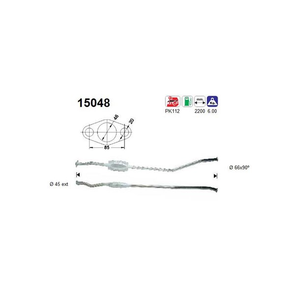 Katalysator As 15048 AS
