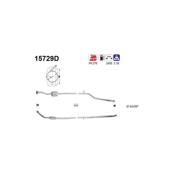Katalysator As 15729D AS
