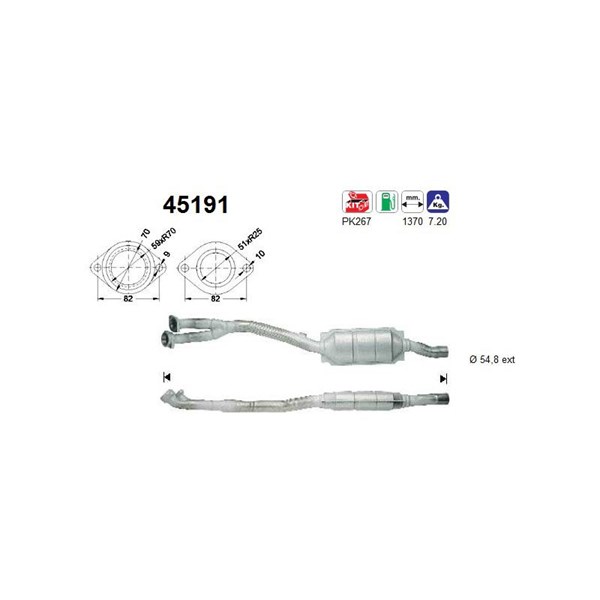 Katalysator, Höger As 45191 AS