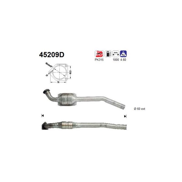 Katalysator, Bak As 45209D AS