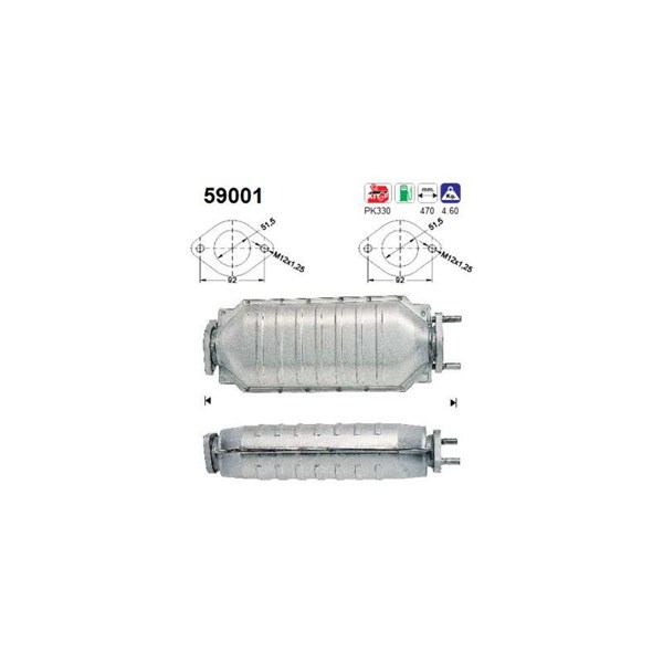 Katalysator, Bak As 59001 AS