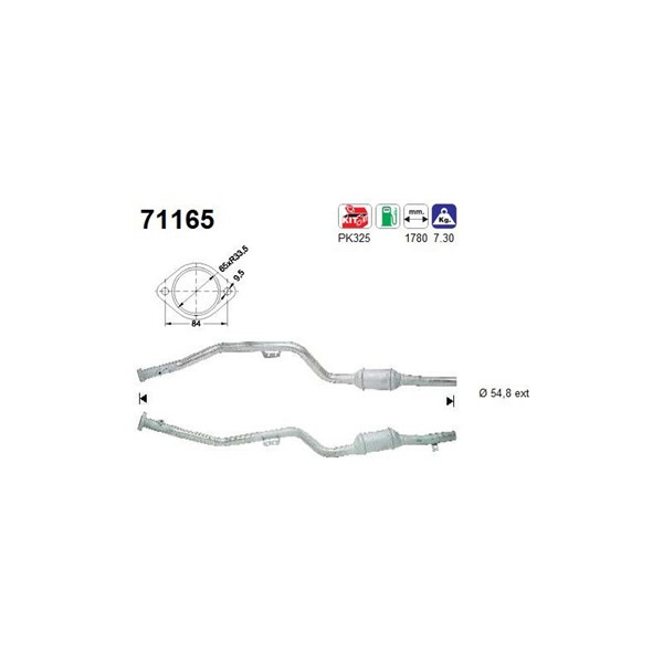 Katalysator, Höger As 71165 AS