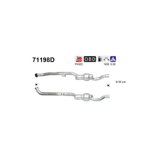 Katalysator, Bak As 71198D AS