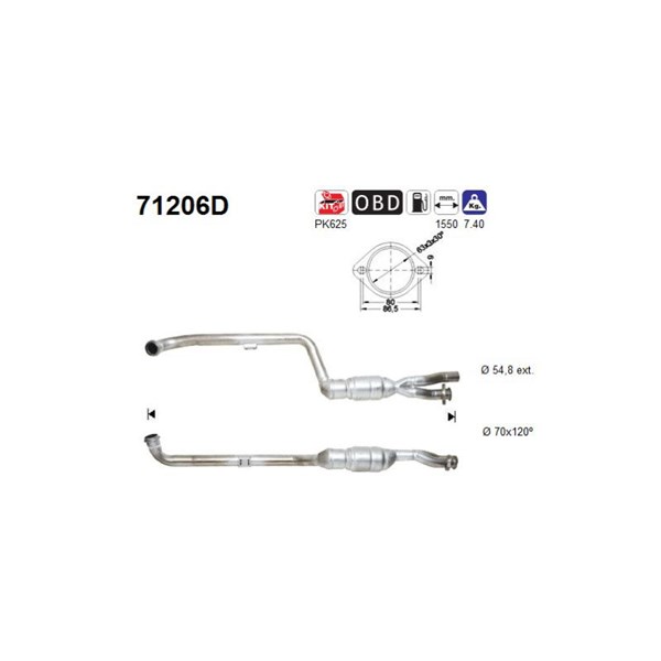 Katalysator, Bak As 71206D AS