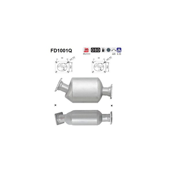 Dieselpartikelfilter As FD1001Q AS