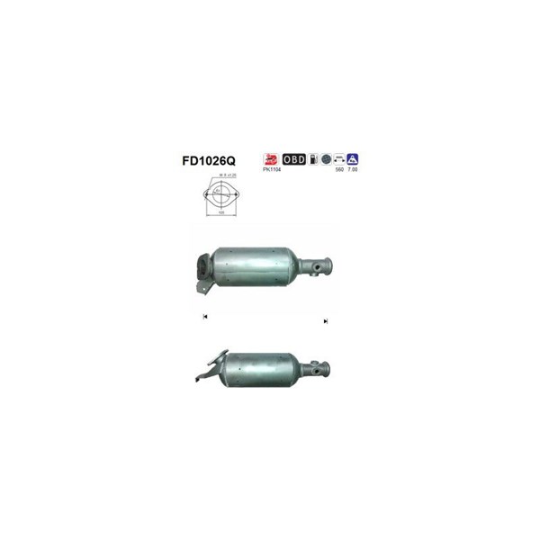 Dieselpartikelfilter As FD1026Q AS Dieselpartikelfilter As FD1026Q AS