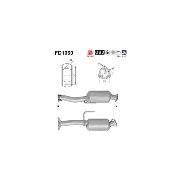 Dieselpartikelfilter As FD1060 AS