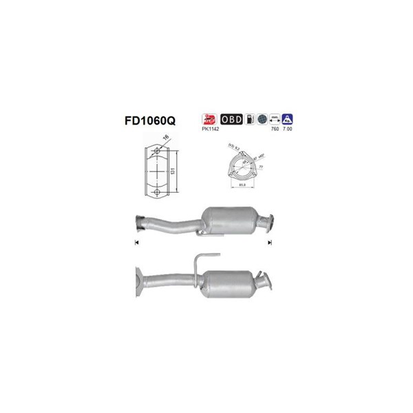 Dieselpartikelfilter As FD1060Q AS