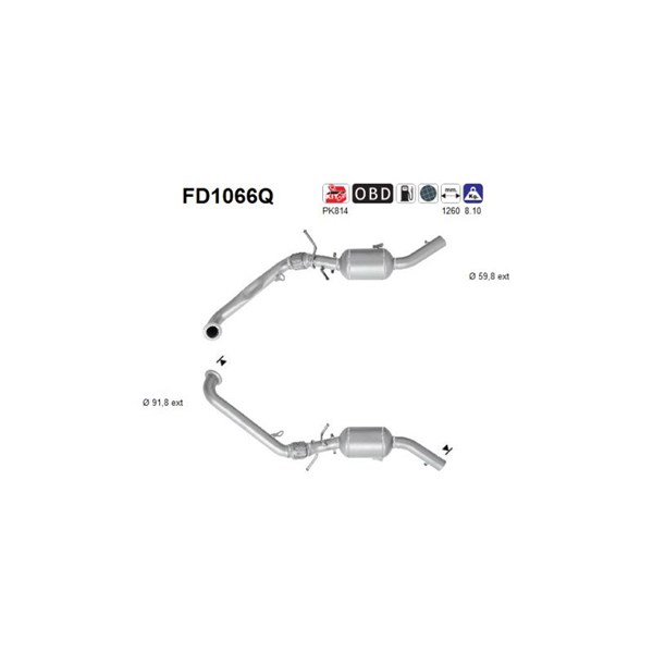 Dieselpartikelfilter As FD1066Q AS