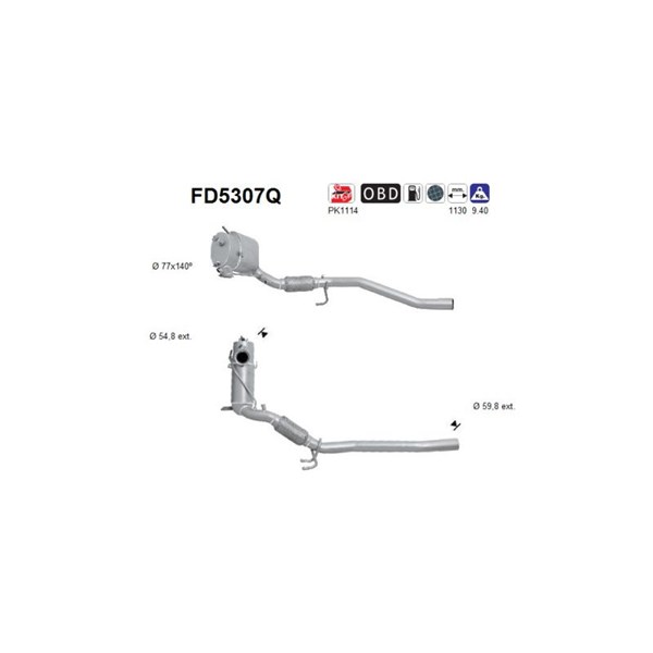 Dieselpartikelfilter As FD5307Q AS