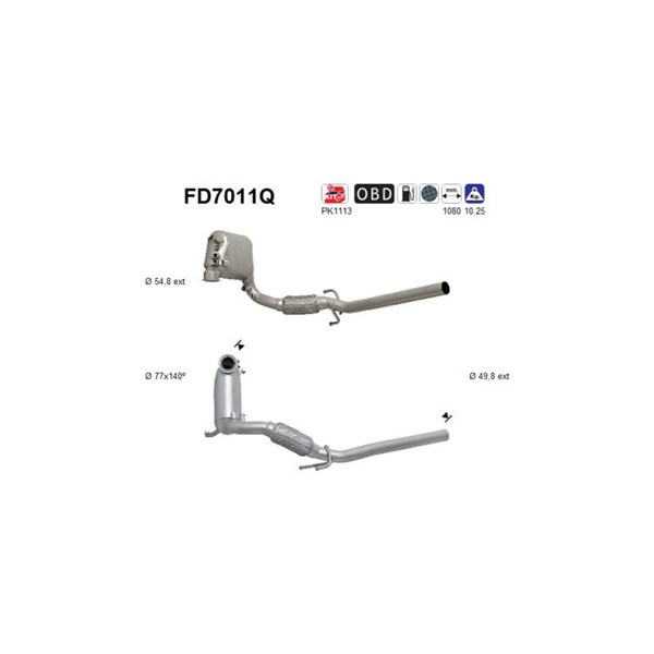 Dieselpartikelfilter As FD7011Q AS