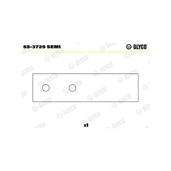 Övre bussning, vevstake Glyco 55-3729 SEMI GLYCO