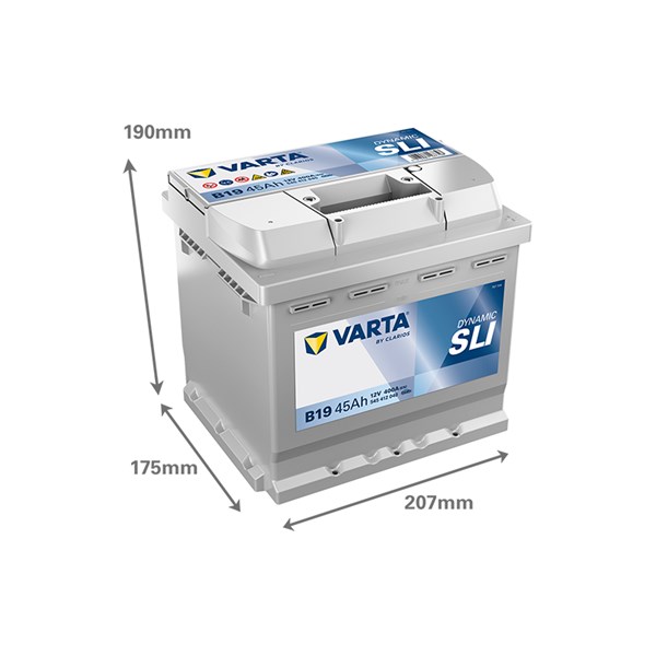 STARTBATTERI VARTA DYN SLI B19 12V 45AH 400A 12V VARTA VARTA